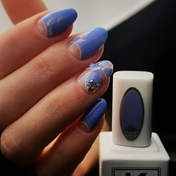Slate-blue-nail-polish