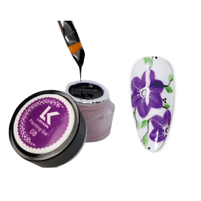 Purple-painting-gel